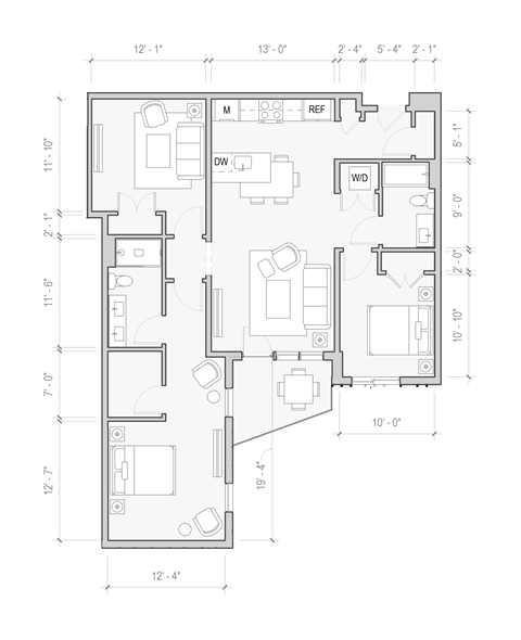 a floor plan of a house